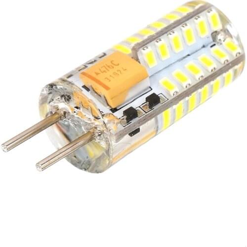 5pcs GY6.35 Light-emitting Diode Bulb AC12V 2W 350lm 48-3014SMD Halogen Lamp Corn Crystal Chandelier Light Drop shipping