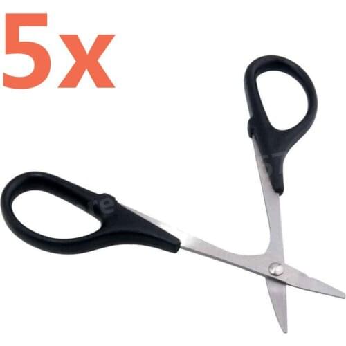 5 pieces RC HSP 80106 Curved Scissors For Bodyshell Body Shell RC Cars Tool RC Vehicle Boat Airplane Remote Control Helicopter