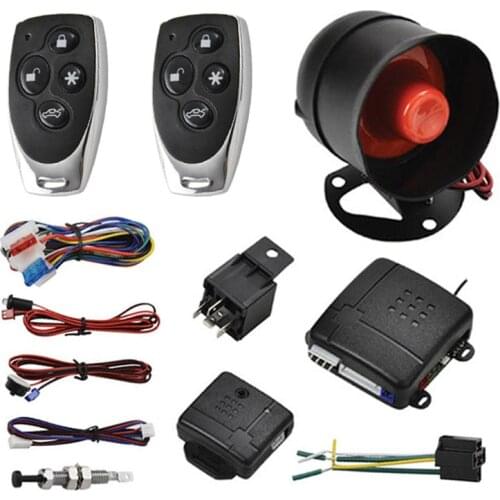 Sound And Light Alarm Car Remote Control Key Locking Device Keyless Entry System Door Security Kit Anti-Theft Find Auto Location