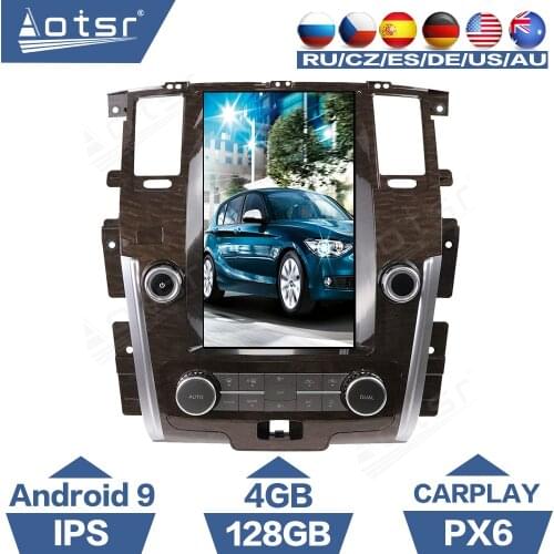 For Nissan Patrol Y62 2010 - 2020 Infiniti QX80 Tesla Vertical IPS Screen Android Car Auto Radio GPS Navigation Carplay Stereo