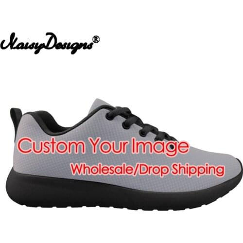 Noisydesigns 3D Custom your Image Men Running Shoes Lace-up Casual Shoes Custom Male Sports Outdoor Women Walking Sneakers Shoes