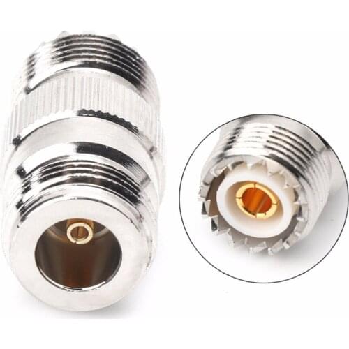BGEKTOTH RF Coaxial Adapter UHF Female To N Female PL259 SO239 UHFTo N Jack Connector 1AA300355