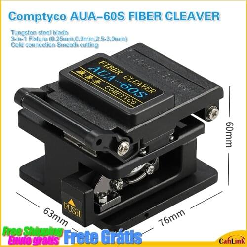 Comptyco AUA-60S FIBER CLEAVER Metal Materia single core 0.25mm 0.9mm-12 core ribbon fiber 10mm Cutting for Bare Fiber D125um