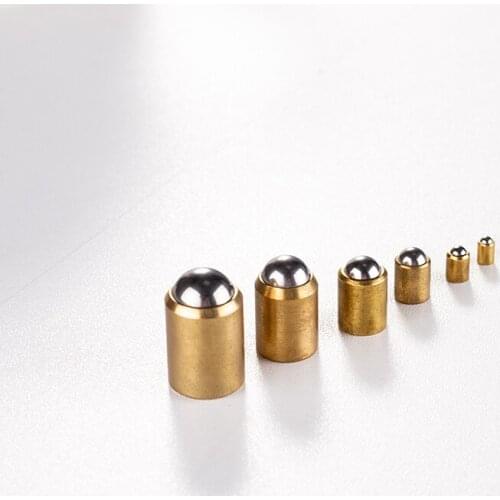 D2 D3 D4 D5 D6 D8 D10 D12 304 Stainless Steel and Brass Accuracy Positioning Beads Screw Smooth Spring Ball Plunger B083
