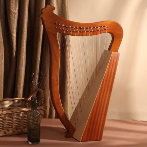 Accessories Case Music Harp Kit Small Harp 19 String Solid Wood Mahogany Frends Lira Notes Musique Musical Instrument HX50SQ