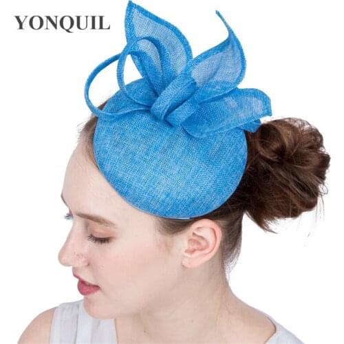 Bride Mariage Classic Headpiece Formal Wedding Women Chapeau Cap Hair Clip Fascinator Hat Ladies Party Dinner Occasion Headpiece