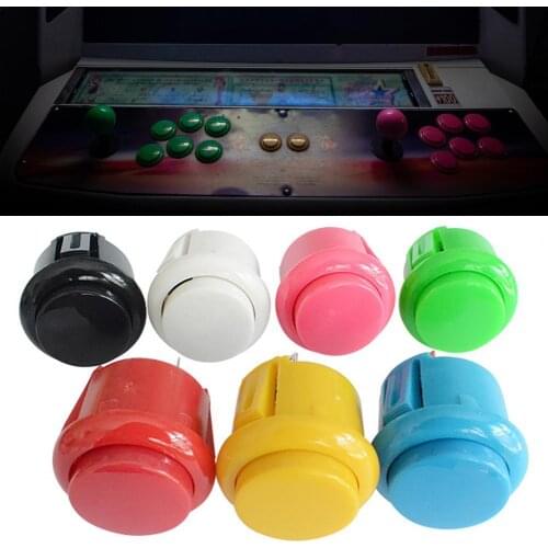 High Response Button Non-delayed DIY 24mm Arcade Game Push Button Switch for Gamers