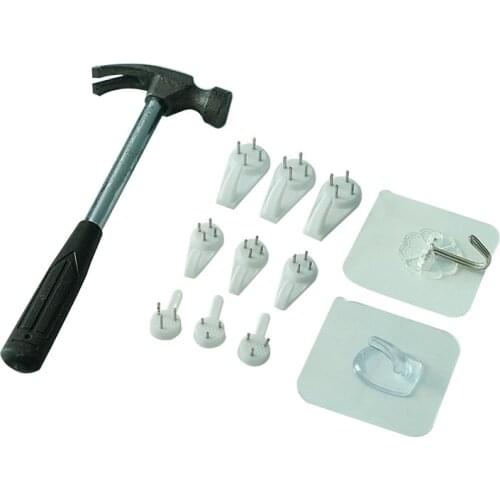 Strong Adhesive Hook Hook Shoe Rack Wall Hanging Rack Strong Non-marking Patch Accessories Grab Buckle Hook Accessories Hook