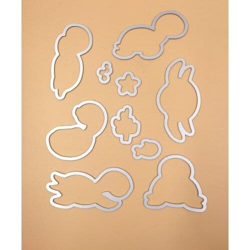 Cute little turtle Metal Cutting Dies and stamp Stencils for DIY Scrapbooking/ Decorative Embossing DIY Paper Cards Making