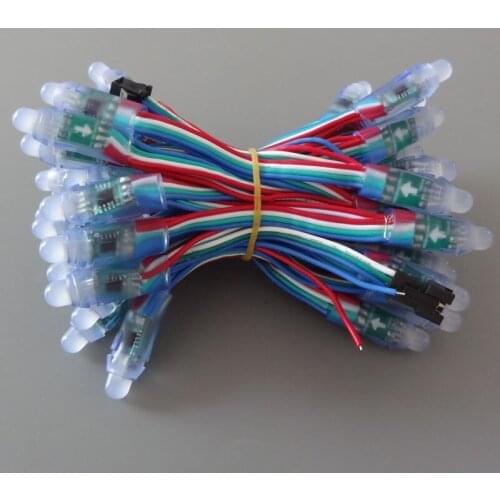 DC5V WS2818 addressable pixel;IP68 rated;one bad node does not affect the other nodes'working;color wire