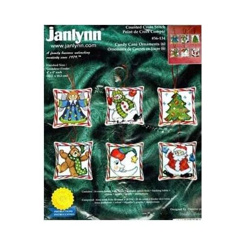 Cross stitch Handmade 14CT Counted Canvas DIY,Cross-stitch kits,Embroidery -Christmas small pendant-pin plug bag 41-31