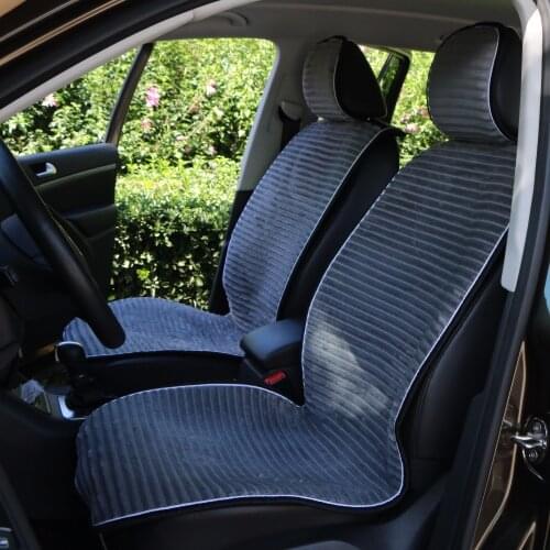 2 PCS Car back and front seat pad /warm Short plush auto rear cushion mat /Winter velvet car seat cover,Fit for Most Car