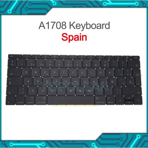 New A1708 Keyboard Replacement Spain layout For Macbook Pro Retina 13" a1708 Spanish Late 2016 Mid 2017