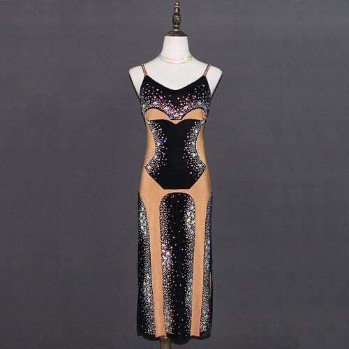 New Arrival Latin Dance Dress For Women Red Color Good Quality Fringe Clothes Girls Feminine Latino Wear Dance Costume B181