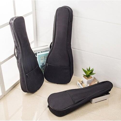 New Black Nylon oxford Ukulele Bag Guitar Bag 21inch 23inch 26inch Durable Adjustable Shoulder Straps Guitar Ukulele Carry Bags
