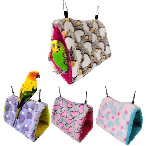 New Peony Parrot Sun Hammock Bird Nest Warm Thickened Triangle Birds Nest Warm and ComfortablePBH200026
