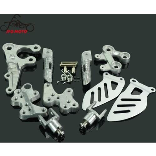 Motorcycle Front Foot Pegs Pedals Footrests Pedal Pads For SUZUKI GSXR 1000 2005-2011