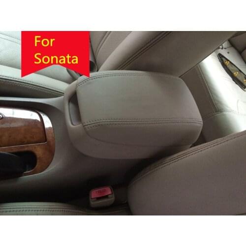 Microfibre Leather Center Armrest Cover For Hyundai Sonata 2004 05 06 07 2008 AB266