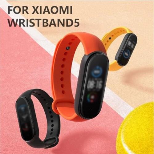 Non-toxic Strap For Xiaomi Mi Band 5 Smart Watch Wrist M5 Bracelet For Xiaomi MiBand 5 Miband Strap Replacement Smart Accessorie