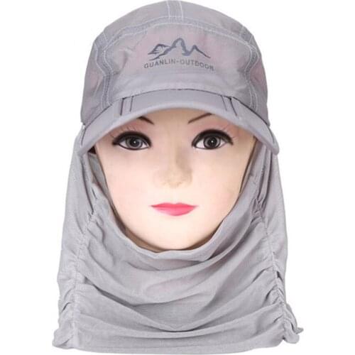 Outdoor Fly Fishing Caps Sunscreen Detachable Face Protector Anti Mosquito Insect Sports Camping Windproof Breathable Fisher Hat