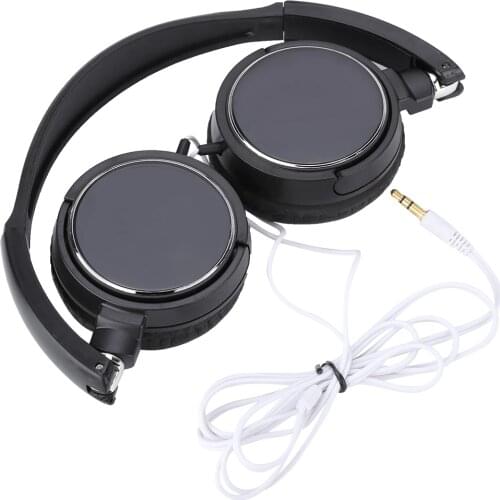 Foldable Compact Wired Headset Stereo HiFi Music Headphone Over head Wired Headset Support TF Card