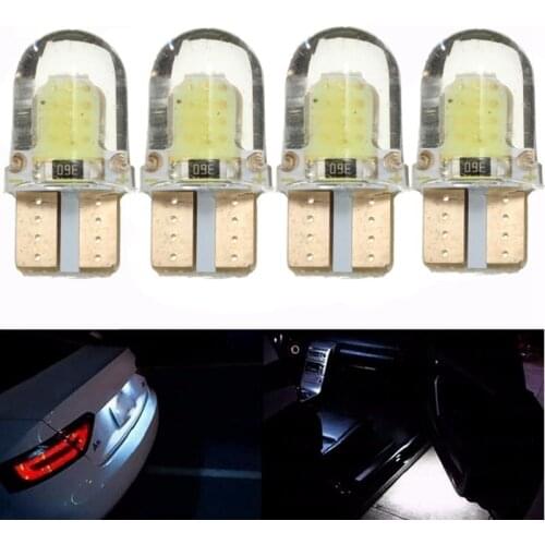 10pcs/lot Led Parking Bulb Led Silica Bright White License Plate Light Bulb DC 12V 10pcs LED 194 168 COB 8SMD White/Green/Red