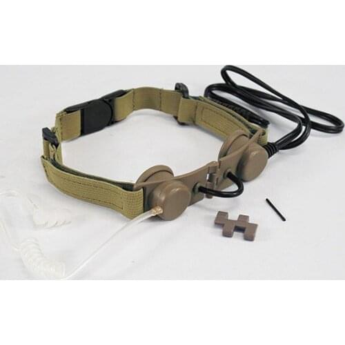 Z TACTICAL headset headphone TACTICAL THROAT MIC HEADSET TAN ACU BK