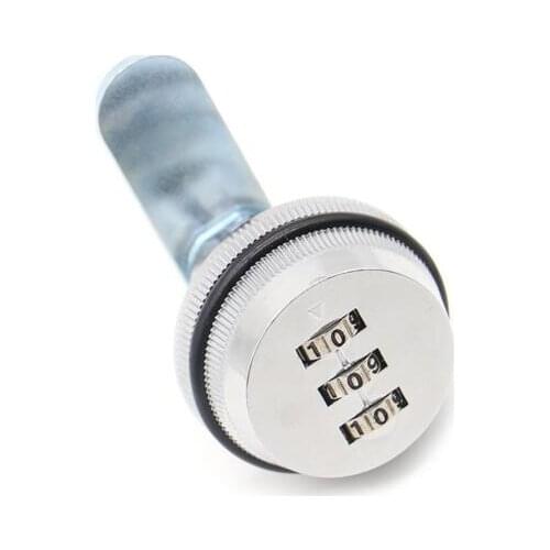 500pcs fedex dhl Hardware Combination Cam Lock 3 Digit Length Security Lock for Drawer Cabinet Custom Code Password Locks
