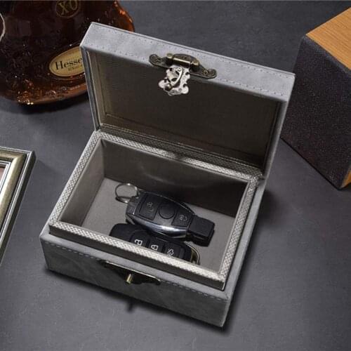 Signal Shielding Box Car Key Mobile Phones Anti Theft Fob Keychain Protective Case Pouch Case Radiation-proof Faraday Box 2021