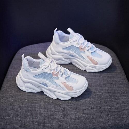 Spring White Shoes Woman Casual Loafers Fashion Chunky Sneakers Women Low-cut Shoes Ladies New High Quality Shoes