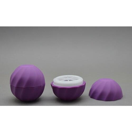 50pcs/lot Blank Cosmetic Ball Container 7g Lip Balm Jar Eye Gloss Cream Sample Case Makeup tool