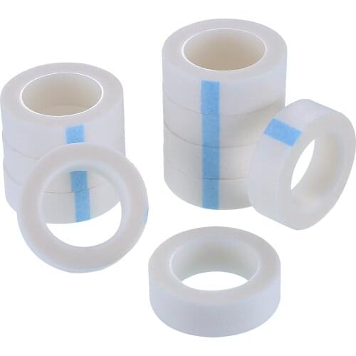 50pcs Factory Direct Eyelash Extension Transparent Micropore Tapes Clean Non Woven Fabric Tape Cheap Under Eyelash Tape