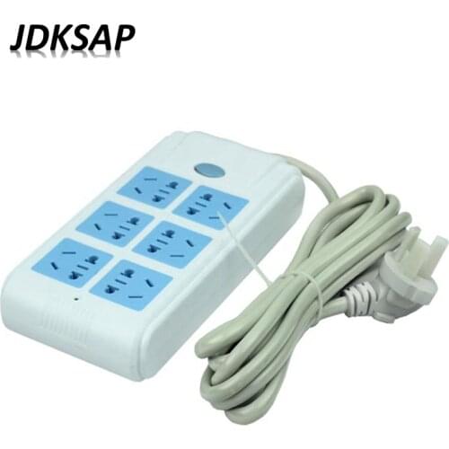 6 Power Socket Terminal Block Plug Power Adapter Power Multi-Function Portable Adapter 3M/5M Extension Cord Socket