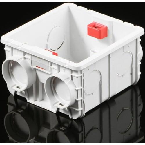 86-Type PVC Junction Box Wall Mount Cassette For Switch Socket Base