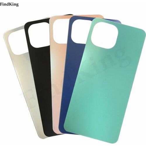 For Xiaomi Mi 11 Lite Back Battery Cover Rear Door Housing Cover Case Replacement For Xioami Mi11 Lite Phone Case with logo