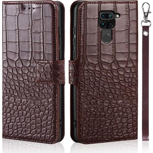Flip Case For Xiaomi Redmi Note 9 Case Crocodile texture leather back Cover Xiomi Redmi Note 9 Note9 RedmiNote9 6.53 Phone Cases