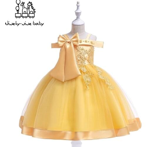 Kids Tutu Birthday Princess Party Dress for Girls Infant Christmas Children Wedding Elegant Dress for Girl Party Clothes