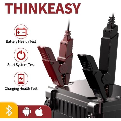 THINKCAR Thinkeasy Car Battery Tester Battery Health Test Charger Analyzer 11-16V Voltage Battery Test Diagnostic Tool free ship