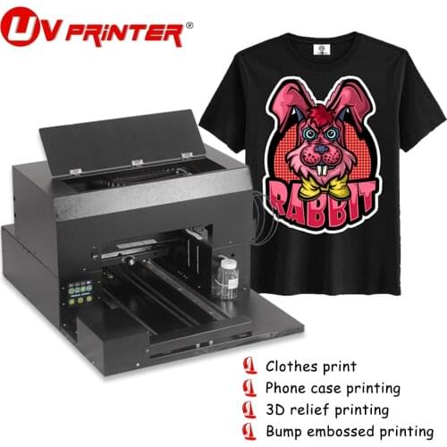 DTG DTF Apparel Flatbed Printer A3 uv inkjet for T-shirt/denim/canvas bag colorful printing large format printing platform