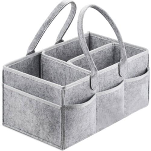 Felt Diaper Bag, Baby Diaper Bag, Portable Detachable Folding Portable Diaper Wet Storage Bag Makeup Bag Organizer