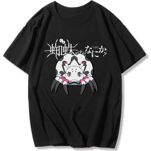 So I'm A Spider So What Anime T Shirt Kawaii JapaneseWomen Funny Spider Kumoko Catoon T-shirt Summer Tops Unisex Tshirt Female