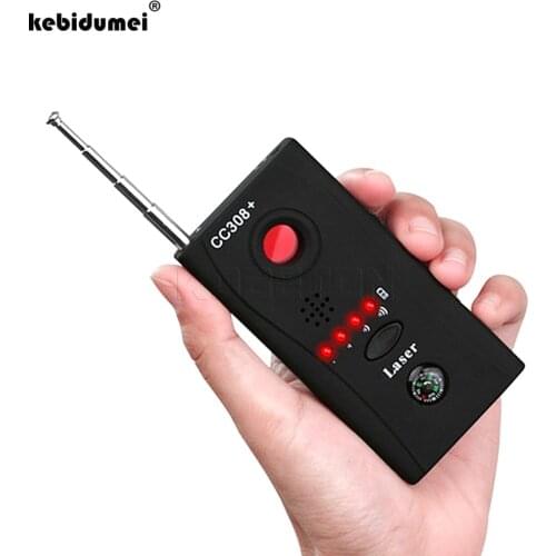 Kebidumei Multi Wireless Camera Lens Signal Detector Radio Wave Signal Detect Camera Full-range WiFi RF GSM Device Finder CC308