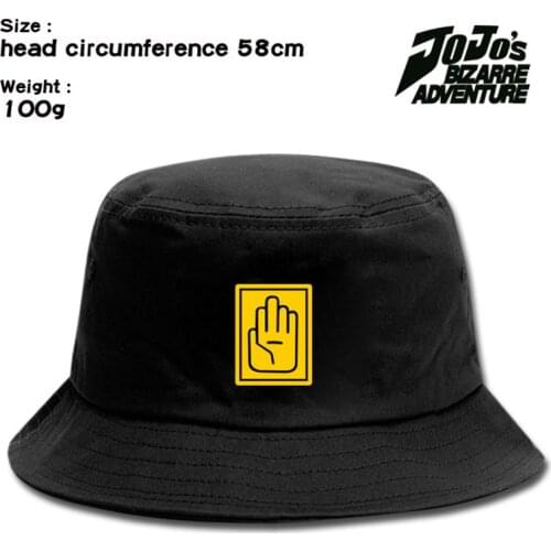 New Summer JoJo Bizarre Adventrue Fisherman Cap Hat Men Women Outdoor Daily Use Cosplay Canvas