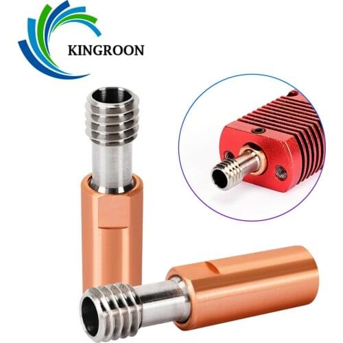 KINGROON CR10 Throat All Metal Titanium Alloy Heat Break CR10 Throat Long Distance Bowden Tube Through V6 Extrusion For Ender 3