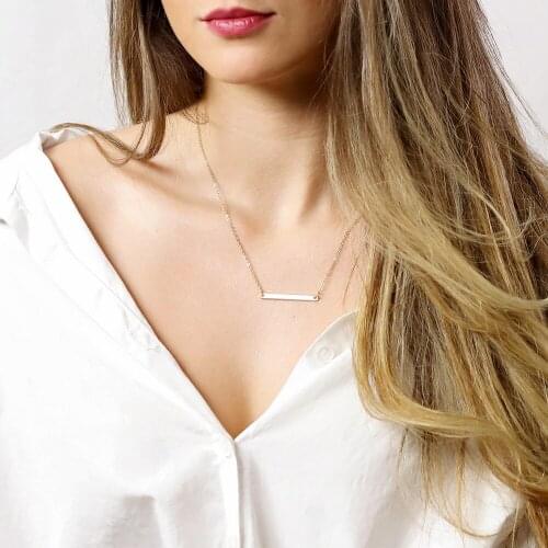 JUJIE Fashion Choker Necklace For Women 2020 Simple 316L Stainless Steel Chain Necklace Female Jewelry Wholesale/Dropshipping
