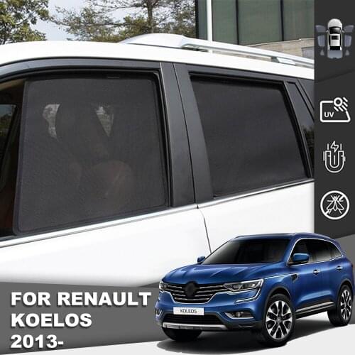 Magnetic Car Sunshade Front Windshield Door Mesh Frame Curtain For Renault Koleos 2013-2021 Foldable Side Window Sun Visor Cover