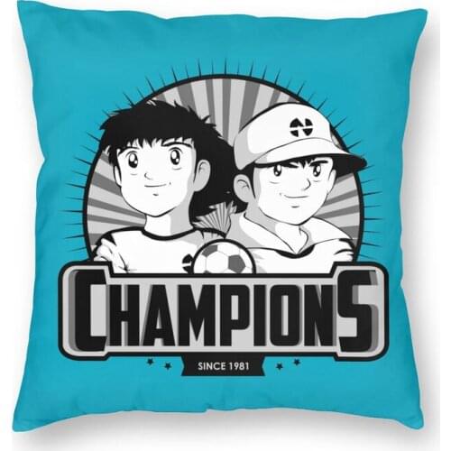 Fashion Fashion Captain Tsubasa Square Throw Pillow Cover Home Decor 3D Print Japan Footballer Anime Cushion Cover for Sofa