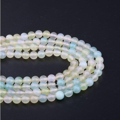 Natural Stone Bead Small Hole Bead for Women Jewelry Making DIY Necklace Bracelet Gift 4-12mm 15inch