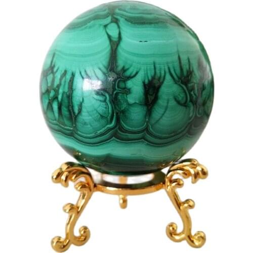 Natural gems Malachite Crystal Ball Home Decoration Perfect Chakra Stone sphere Healing Crystal