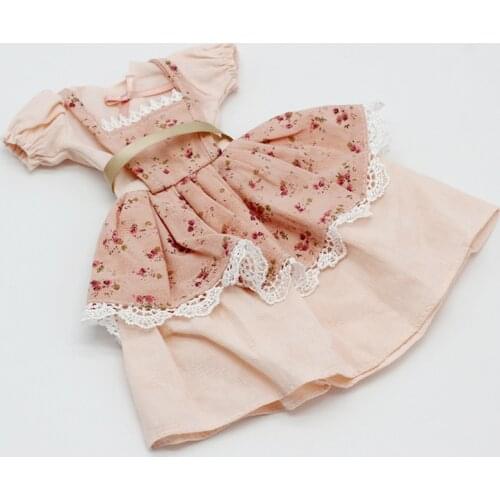 Dolls Clothes For 48cm Dolls Princess Dress Countryside Floral Skirt Clothing 1/4 Doll Sweet Dressing Accessories Girls Toys